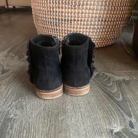 Cat & Jack Black Ruffle Ankle Boot - Picture 3 of 6